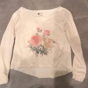 Billabong cream long sleeve sweater